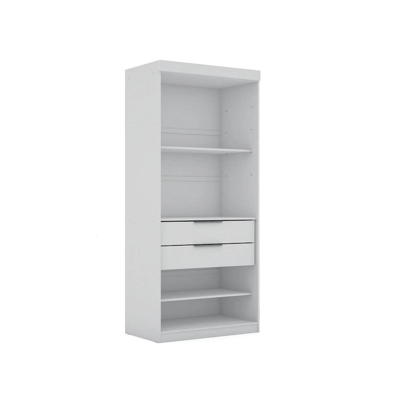 Mulberry Open 3 Sectional Modem Wardrobe Closet with 6 Drawers