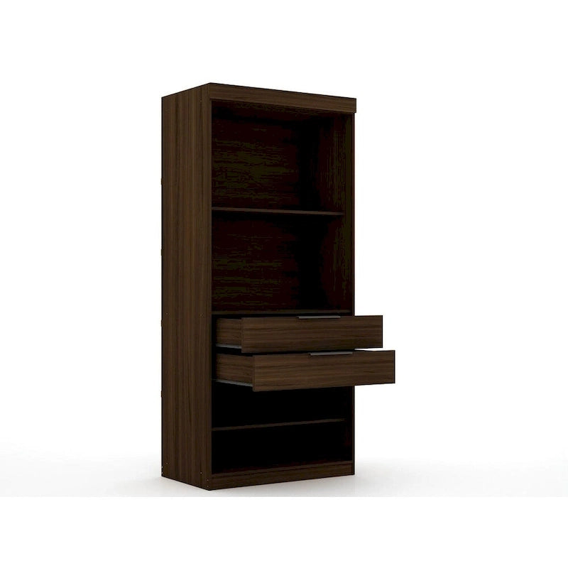 Mulberry Open 3 Sectional Modem Wardrobe Closet with 6 Drawers