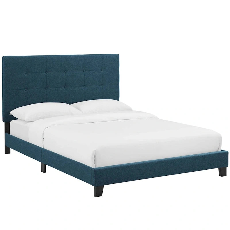 Copper Grove Bienhoa Queen Button-tufted Upholstered Platform Bed