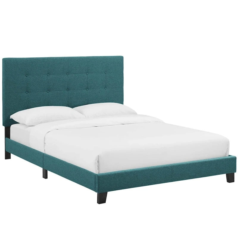 Copper Grove Bienhoa Queen Button-tufted Upholstered Platform Bed