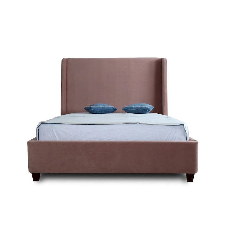 Ceets Sleek and Modern Velvet Upholstered Parlay Bed Frame