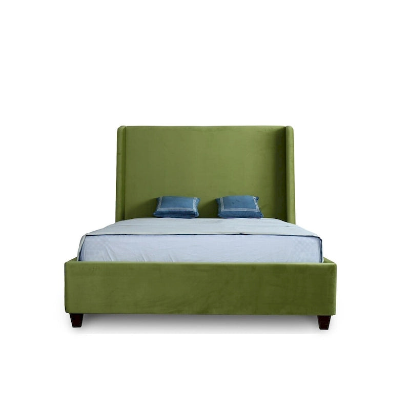 Ceets Sleek and Modern Velvet Upholstered Parlay Bed Frame