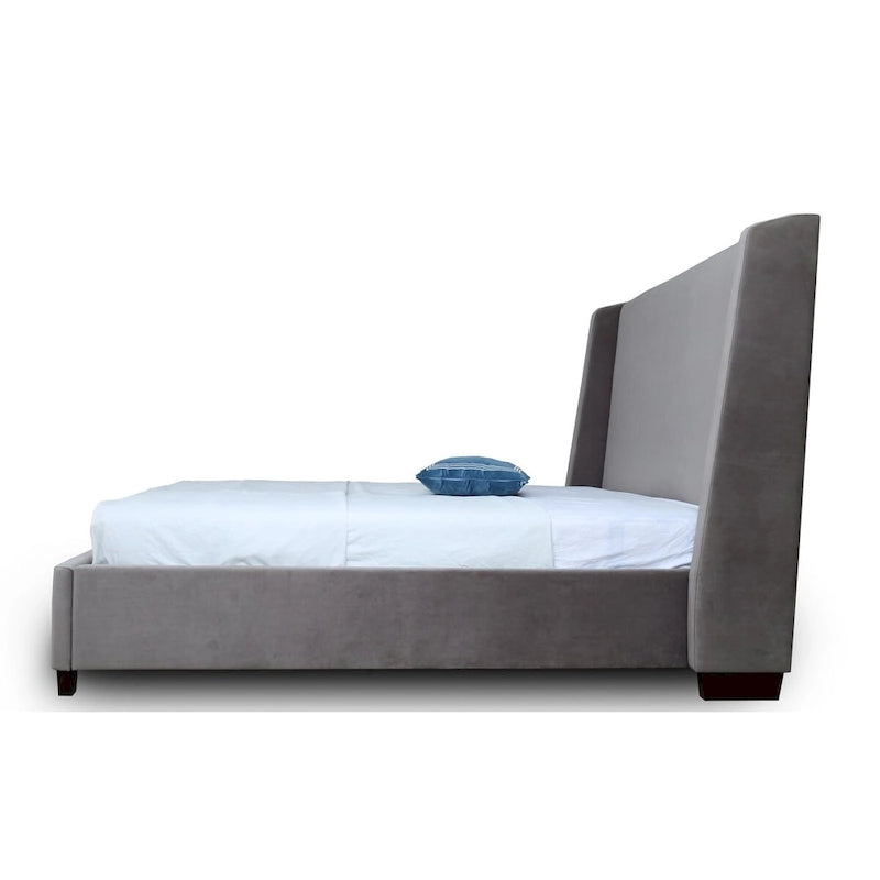 Ceets Sleek and Modern Velvet Upholstered Parlay Bed Frame