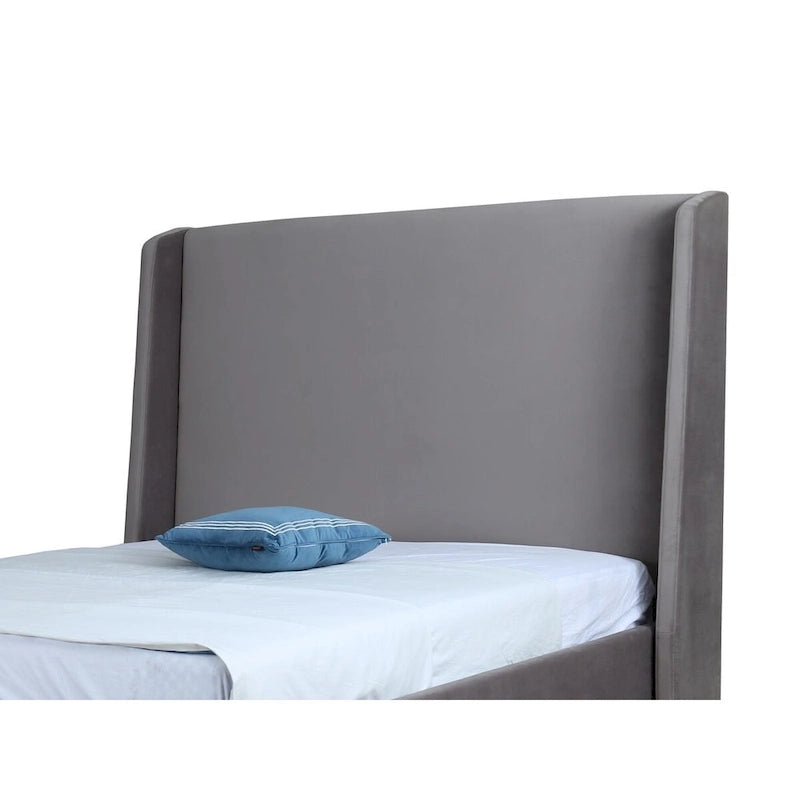 Ceets Sleek and Modern Velvet Upholstered Parlay Bed Frame