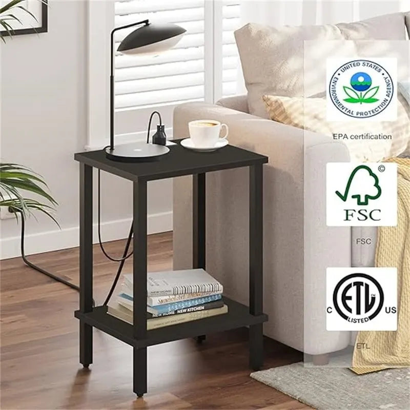 End Table with Charging Station