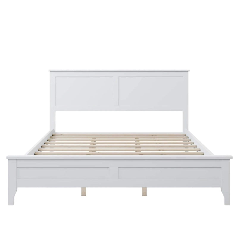 Modern Solid Wood Queen Platform Bed