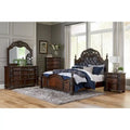 Formal Traditional Bedroom 5pc Set Cherry Finish