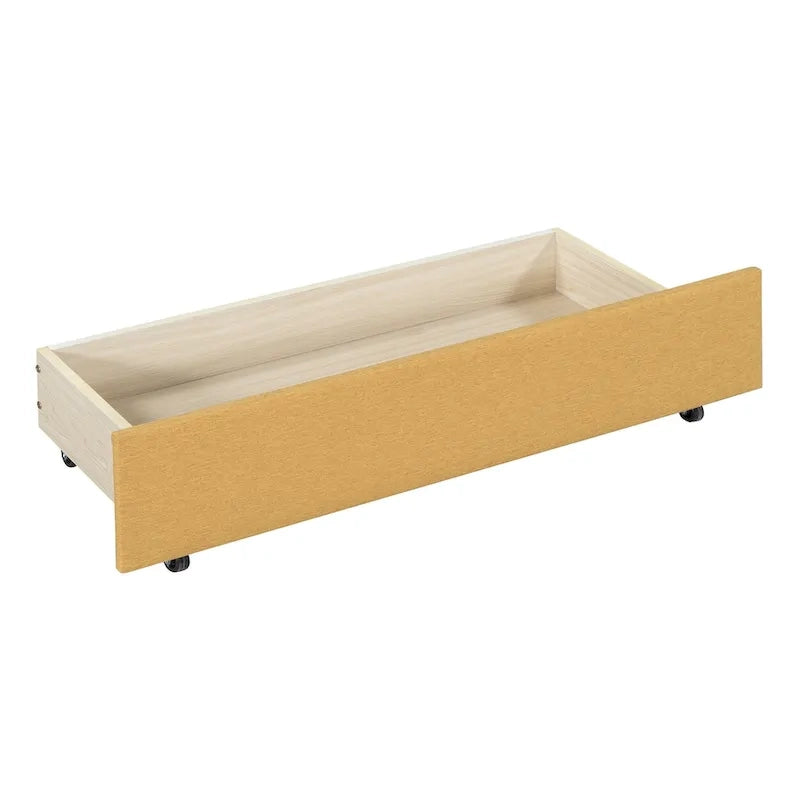Full Size Upholstered Daybed with 2 Storage Drawers Sofa Bed Frame