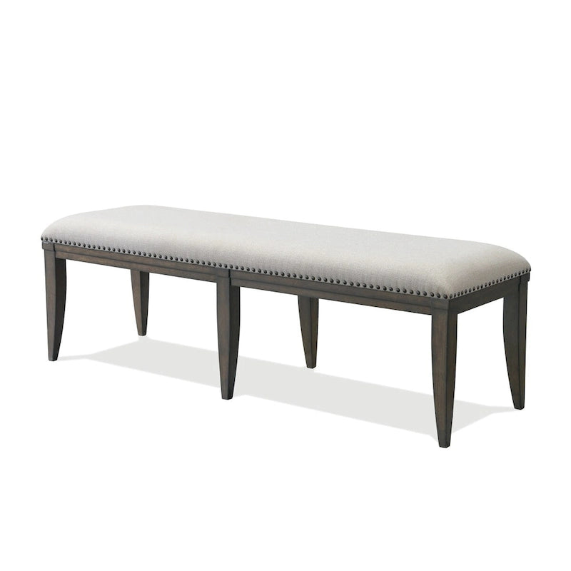 Roundhill Furniture Grant Upholstered Dining Bench, Beige