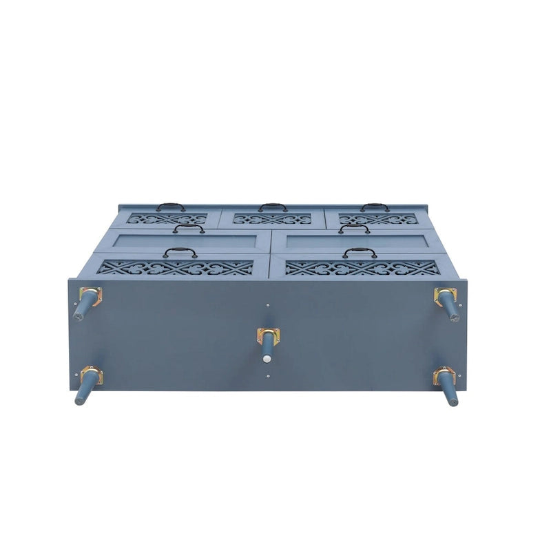 7 Drawer Cabinet,With Black Metal Handle
