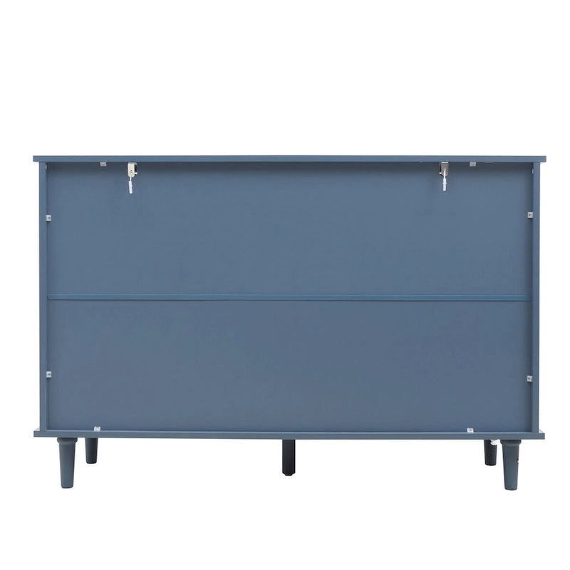 7 Drawer Cabinet,With Black Metal Handle