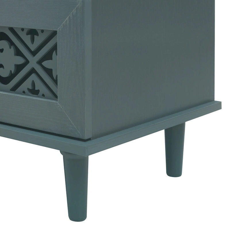 7 Drawer Cabinet,With Black Metal Handle