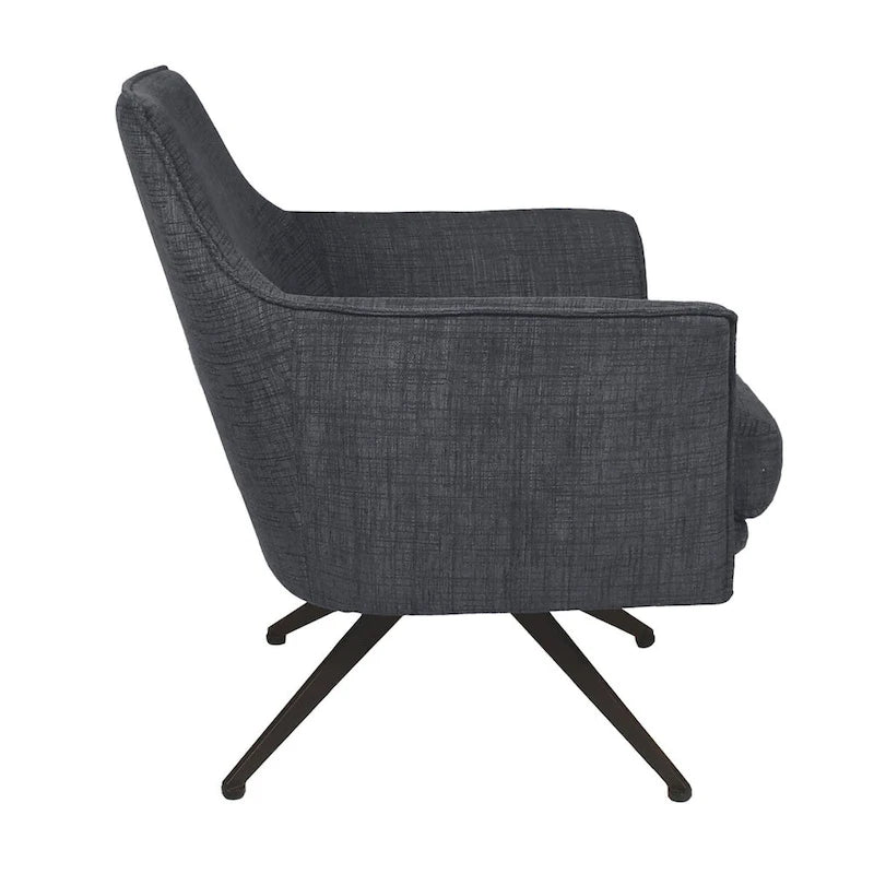 Aura Upholstered Swivel Chair by East at Main - 29.5x28.5x31