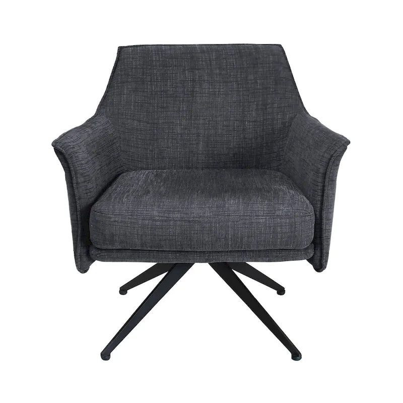 Aura Upholstered Swivel Chair by East at Main - 29.5x28.5x31