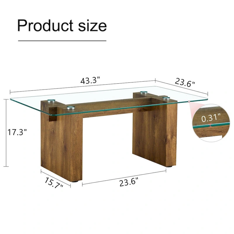 Modern minimalist coffee table