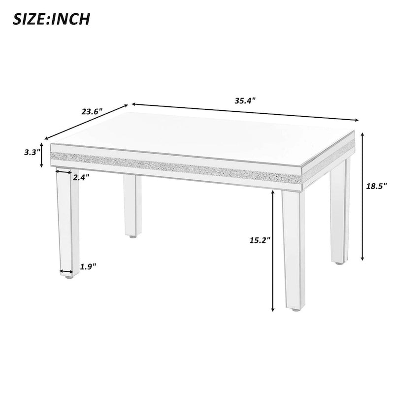 Coffee Table with 2 End Tables Set of 3