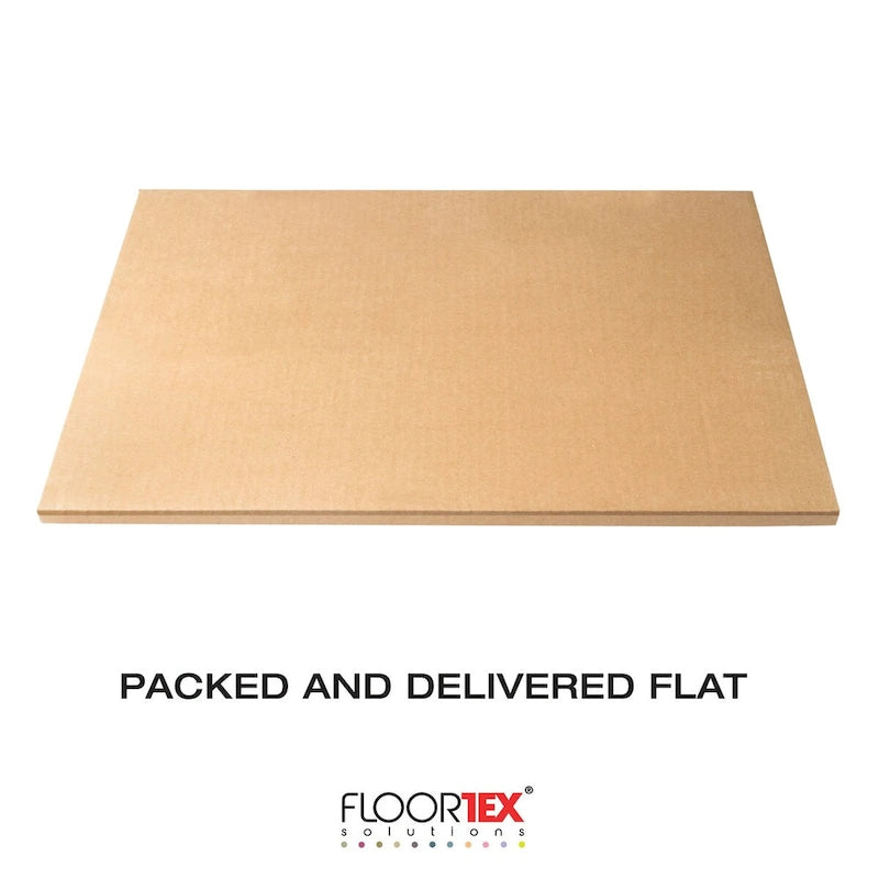 Glaciermat Heavy Duty Glass Chair Mat for Hard Floors & Carpets - 48 x 60