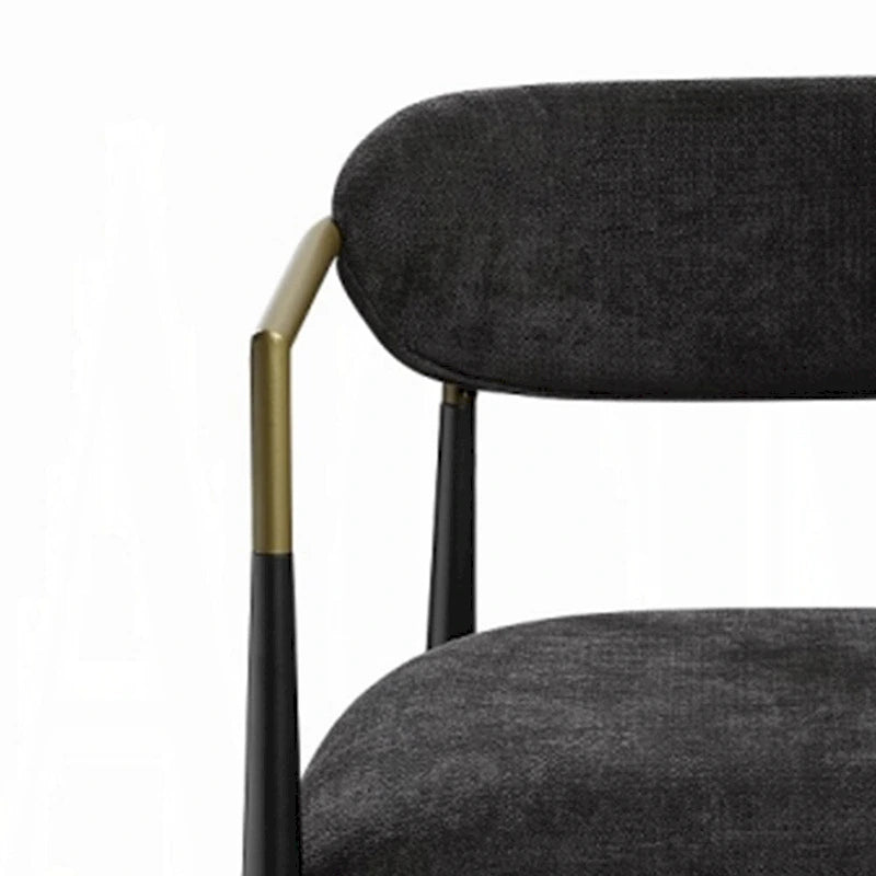 ACME Jaramillo SIDE CHAIR (SET-2) Black Fabric & Black Finish