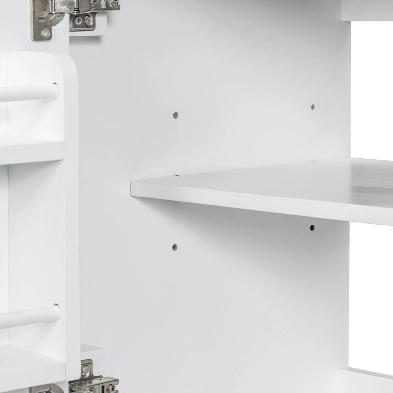 Bathroom Cabinet with Doors and Drawer
