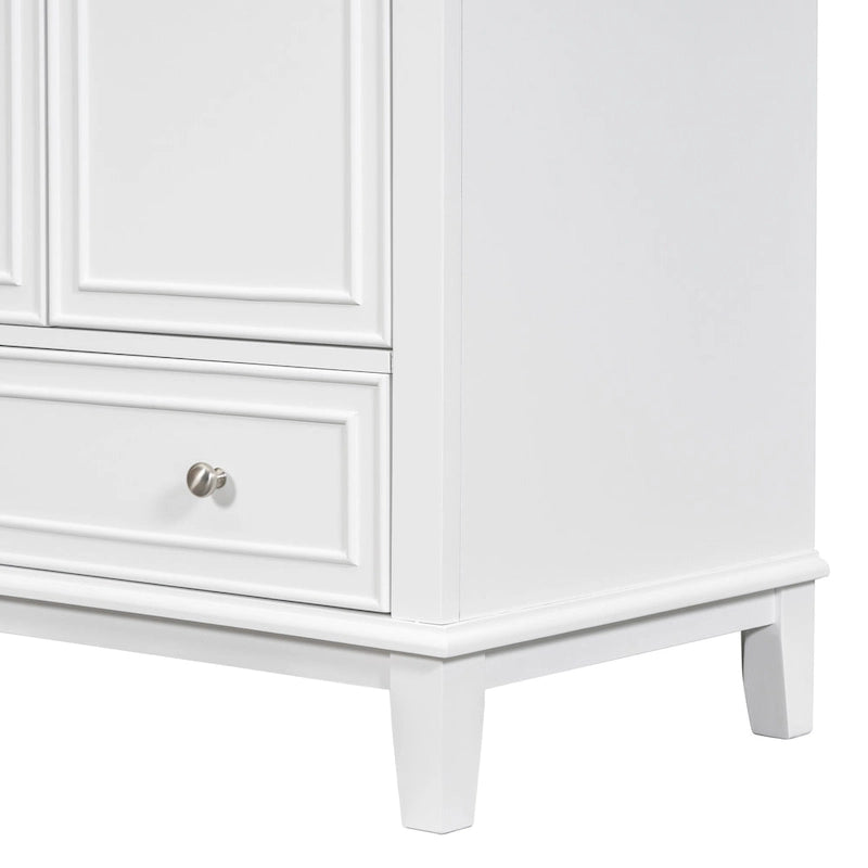 Bathroom Cabinet with Doors and Drawer