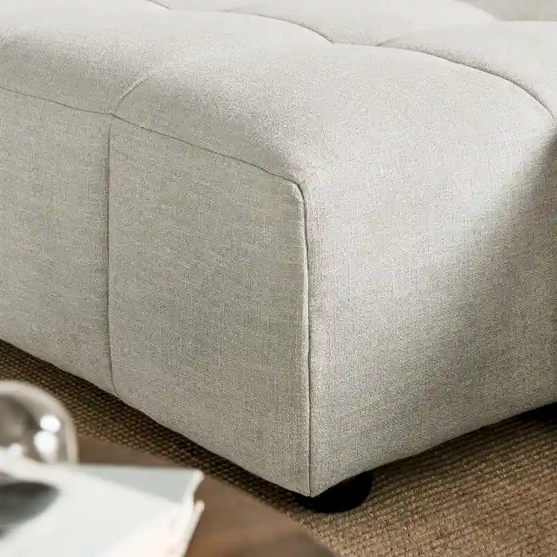 Liana Left-Facing Upholstered Fabric Modular Sofa with Chaise