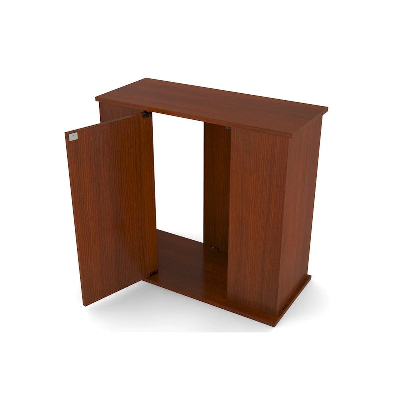 Aquatic Fundamentals 29/37 Gallon Serene Cherry Aquarium Stand with Storage