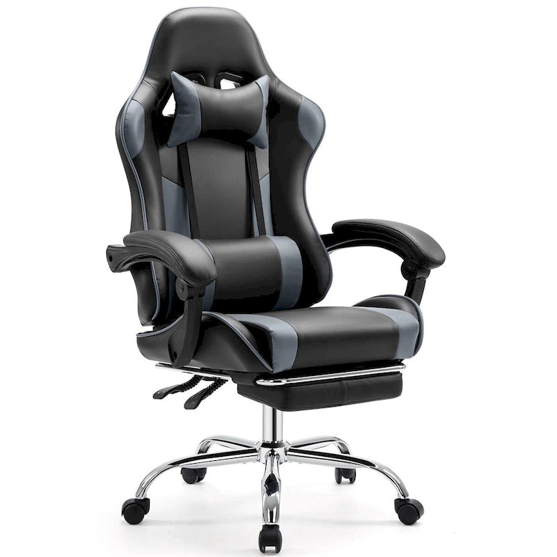PU Leather Swivel Game Desk Chair