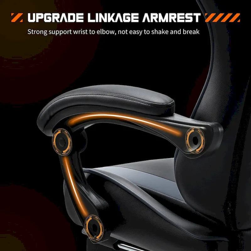 PU Leather Swivel Game Desk Chair